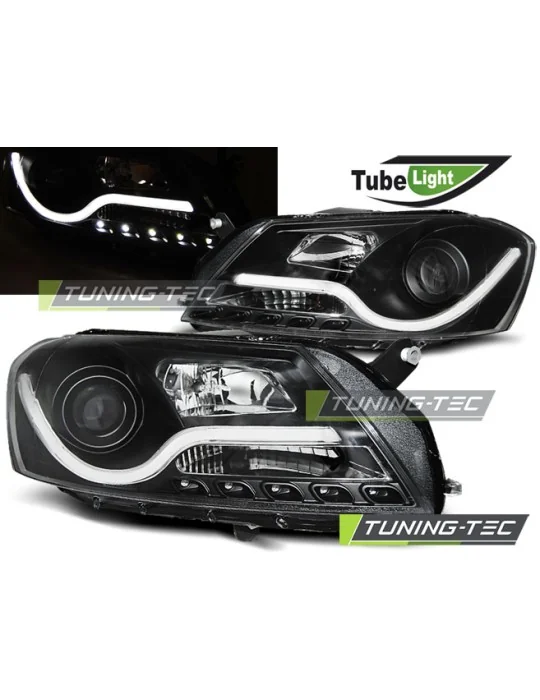 Phares à LED noirs pour VW Passat B7 (2010 - 2014)