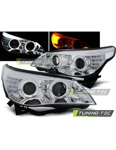 Phares à LED chromés pour INDICATOR BMW E60/E61 03-07