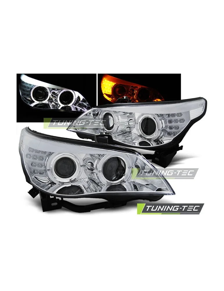 Phares à LED chromés pour INDICATOR BMW E60/E61 03-07