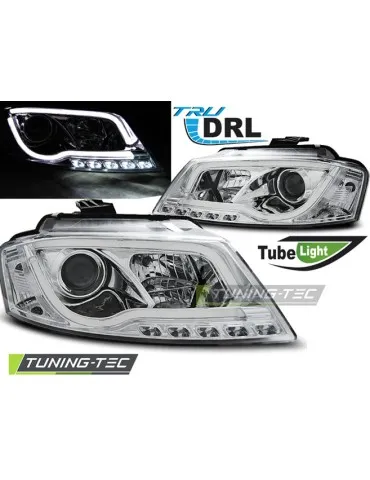 Phares chromés pour AUDI A3 8P 08-12