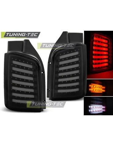 Feux arrière à LED noirs fumés pour VW T5 04.03-09 10-15 TRANSPORTER