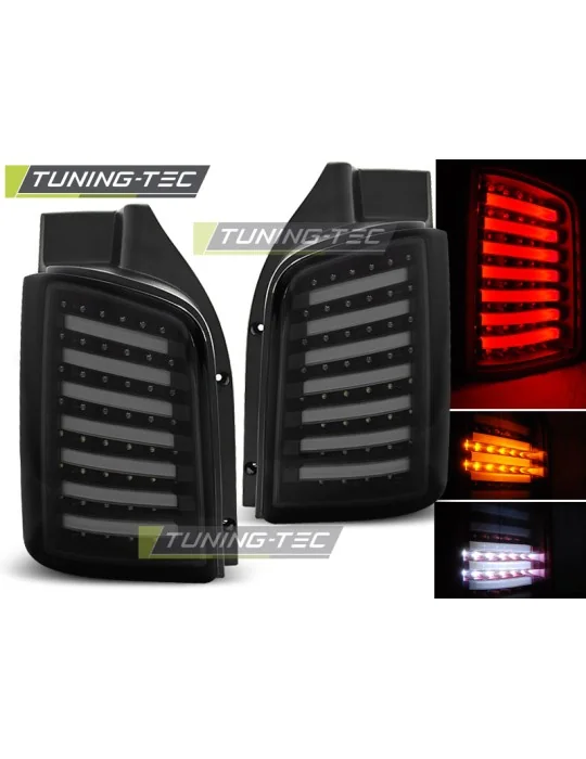Feux arrière à LED noirs fumés pour VW T5 2003 - 2009 2010 - 2015 Transporter