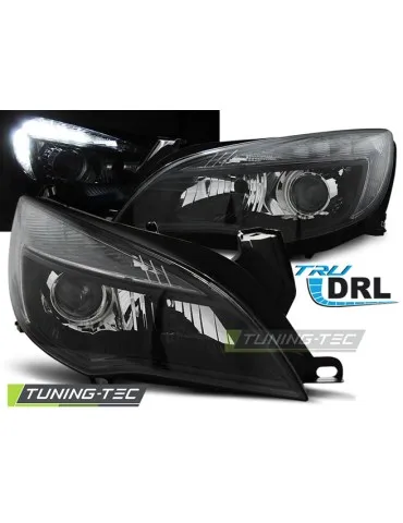 Phares noirs pour OPEL ASTRA J 10-12 TRU