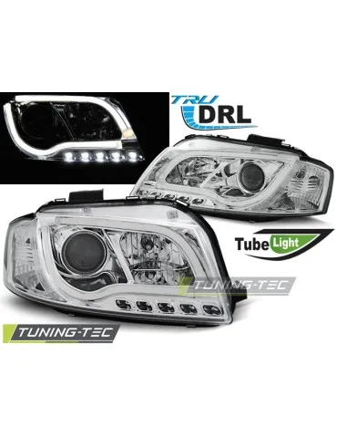 Phares chromés pour AUDI A3 8P 05.03-03.08