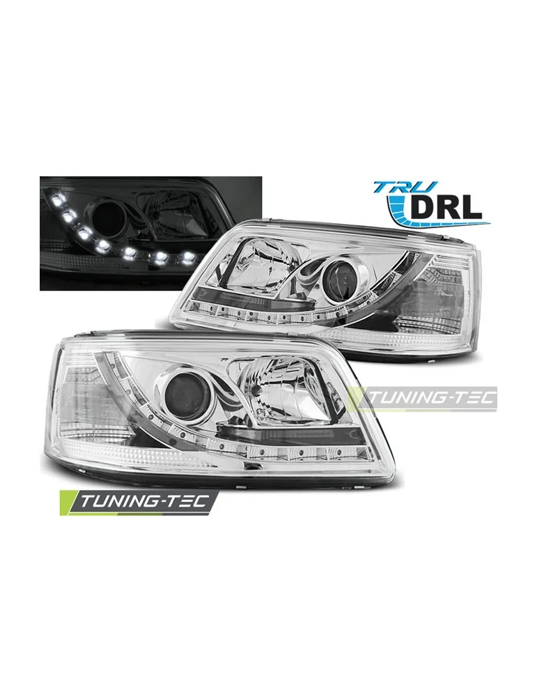 Phares chromés pour VW T5 04.03-08.09