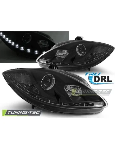 Phares noirs pour SEAT LEON ALTEA 09-12