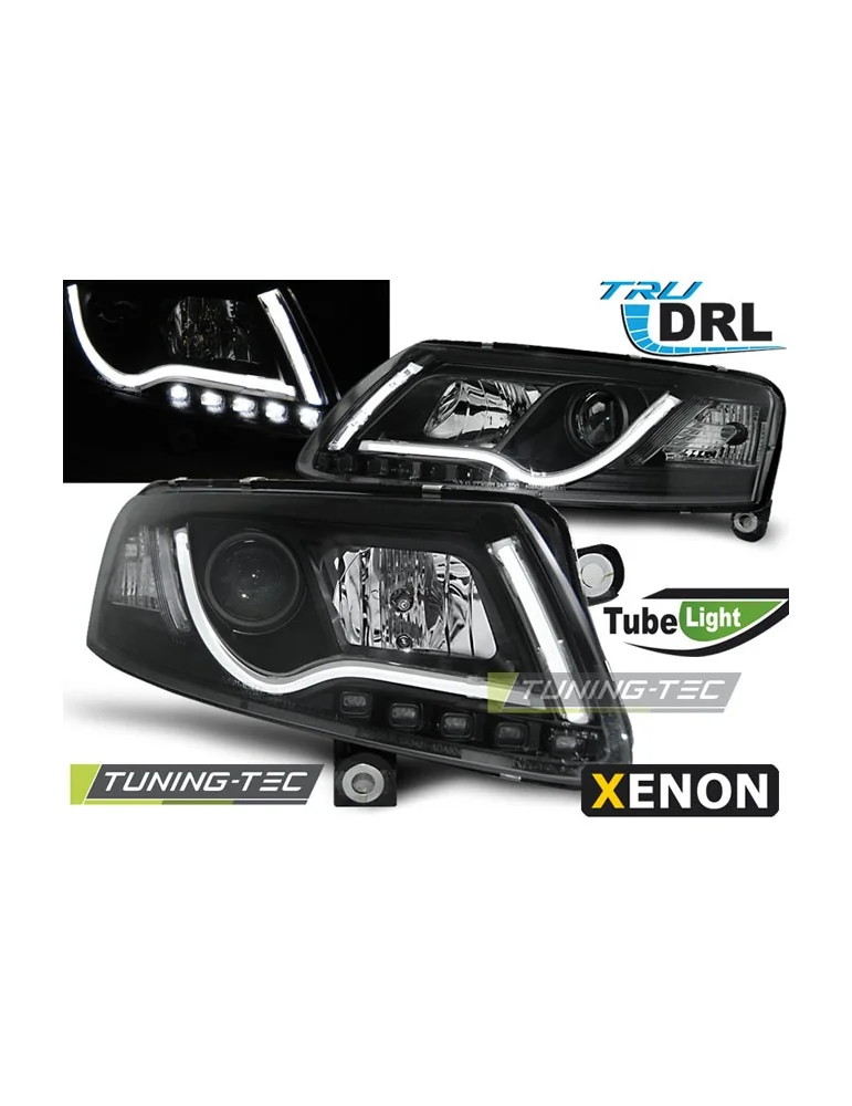 Phares au xénon noirs pour AUDI A6 C6 04-08