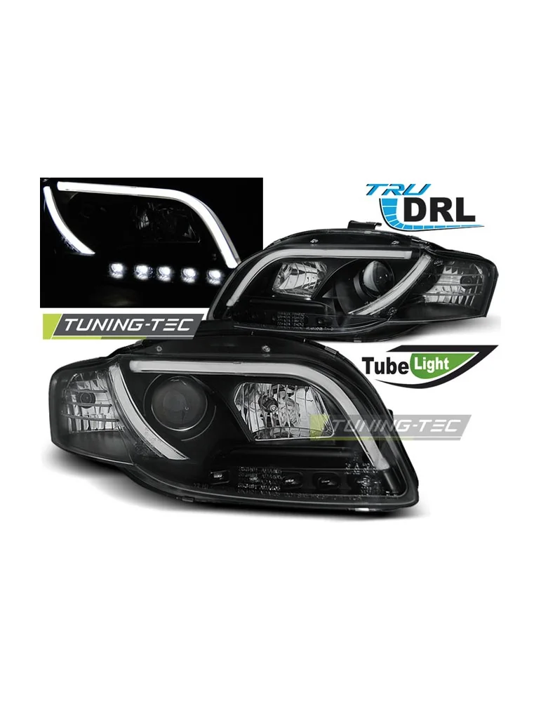 Phares noirs pour AUDI A4 B7 11.04-03.08