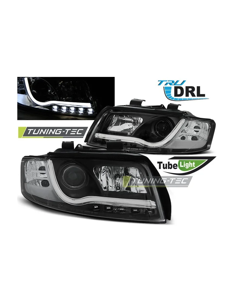 Phares noirs pour AUDI A4 10.00-10.04
