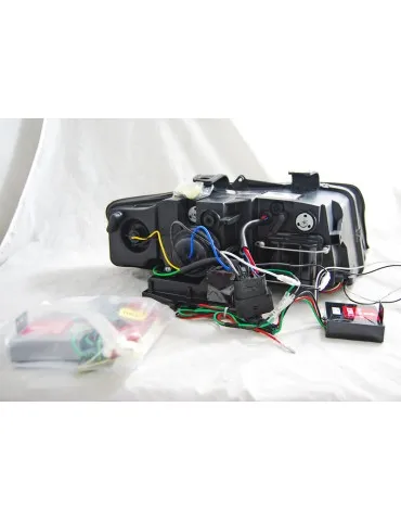 Phares noirs pour AUDI A4 10.00-10.04