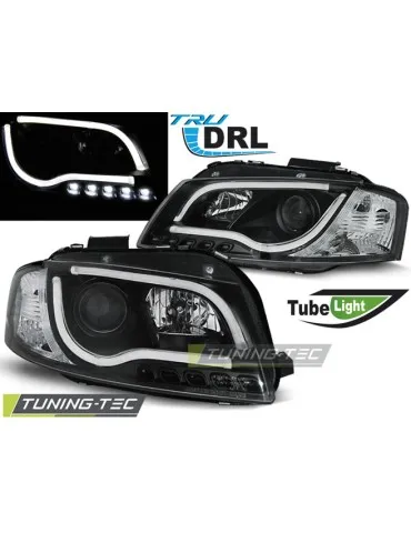 Phares noirs pour AUDI A3 8P 05.03-03.08