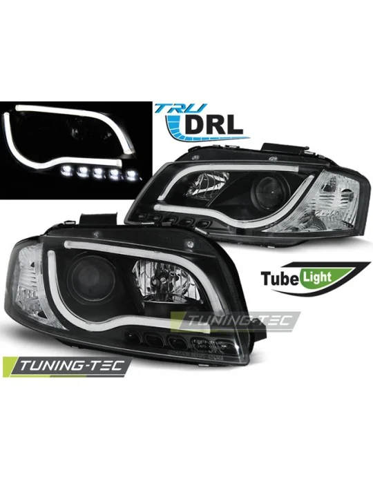 Phares noirs pour Audi A3 8P (2003 - 2008)