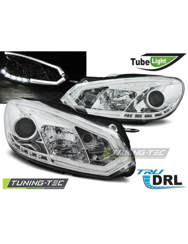 Phares chromés pour VW GOLF 6 10.08-12