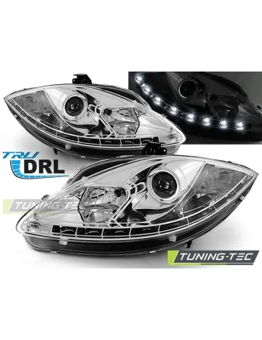 Phares chromés pour SEAT LEON ALTEA 09-12