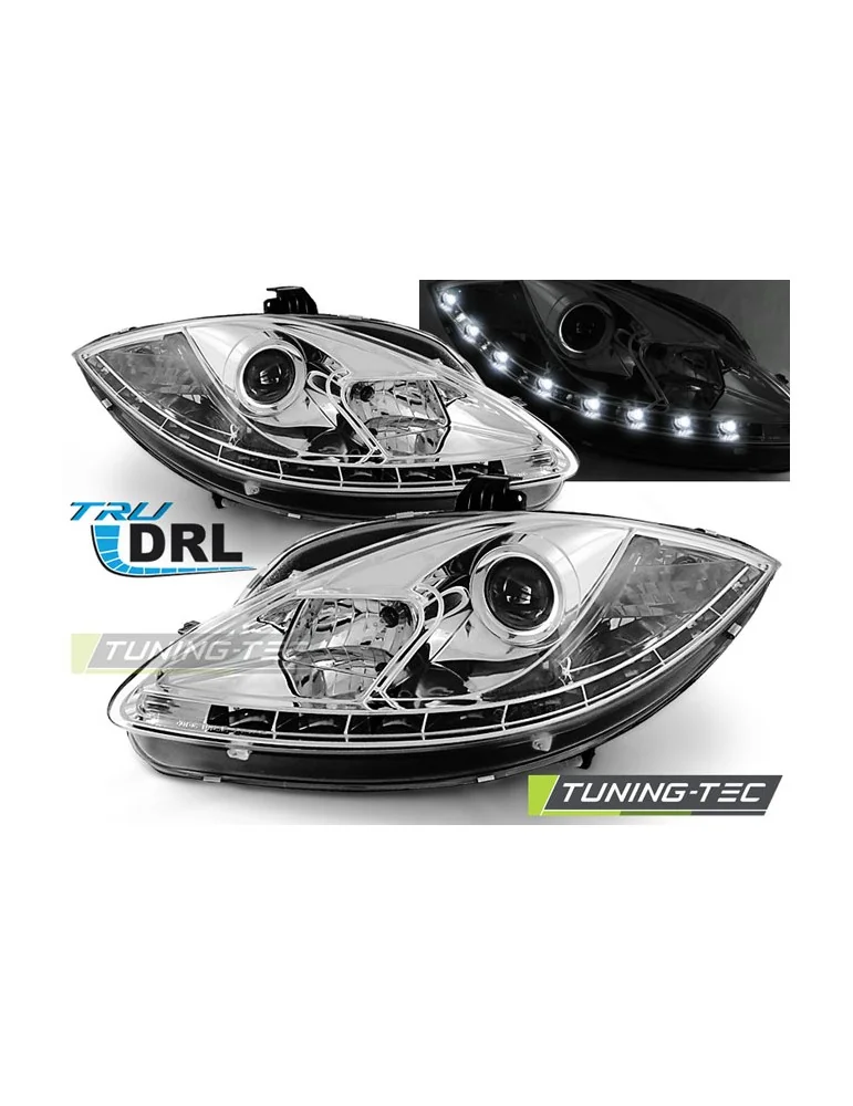 Phares chromés pour SEAT LEON ALTEA 09-12