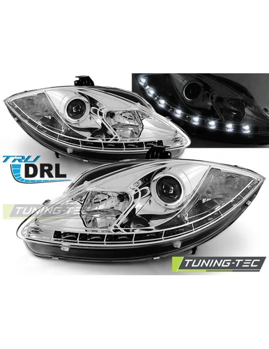 Phares chromés pour Seat Leon Altea (2009 - 2012)