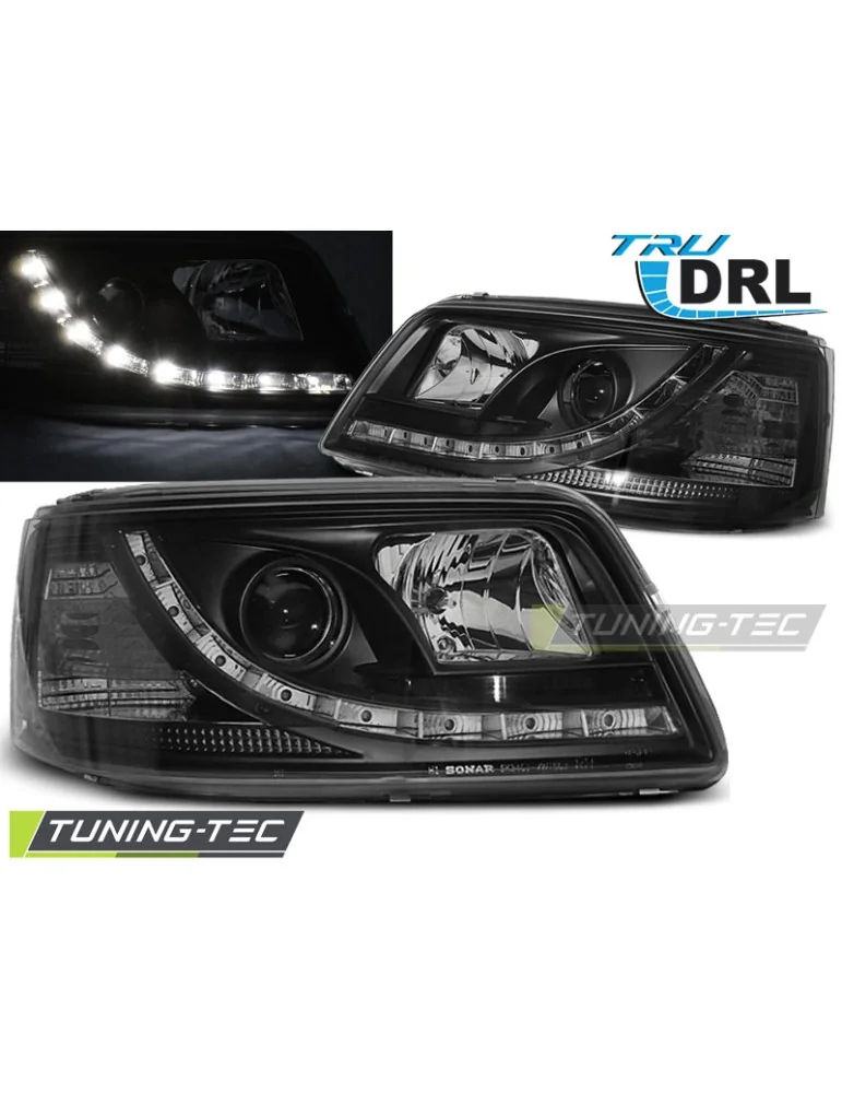 Phares noirs pour VW T5 04.03-08.09