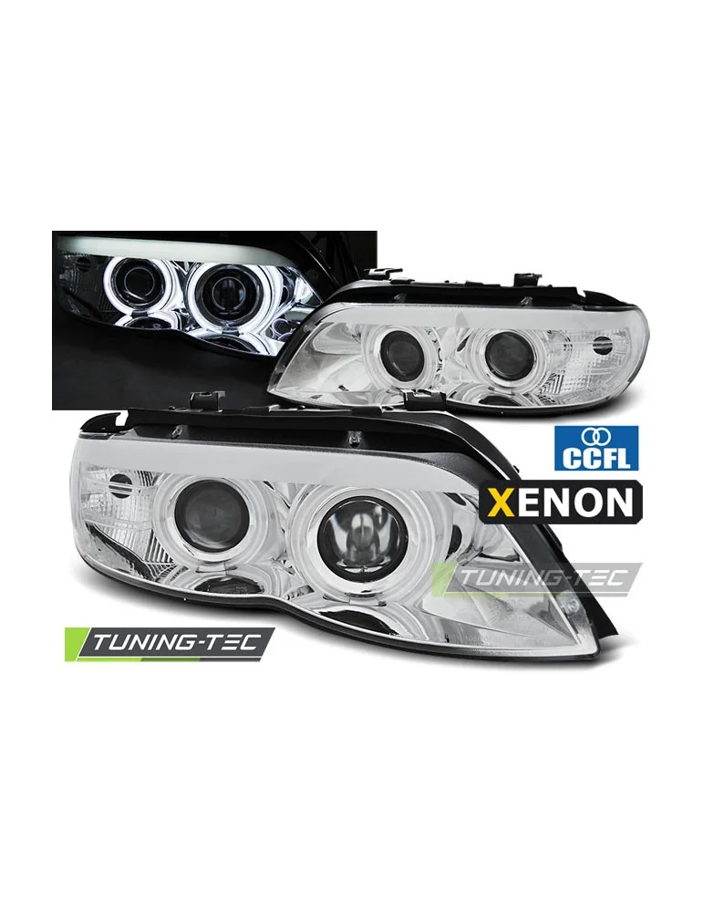 Phares au xénon chromés pour BMW X5 E53 11.03-06