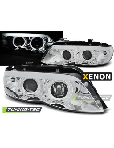 Phares au xénon chromés pour BMW X5 E53 11.03-06