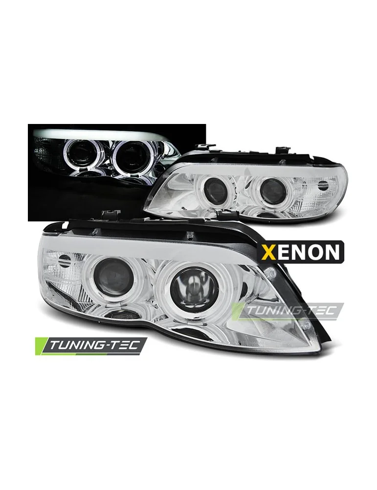 Phares au xénon chromés pour BMW X5 E53 11.03-06