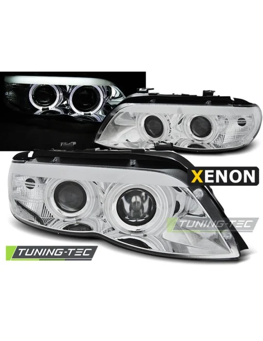 Phares au xénon chromés pour BMW X5 E53 (2003 - 2006)