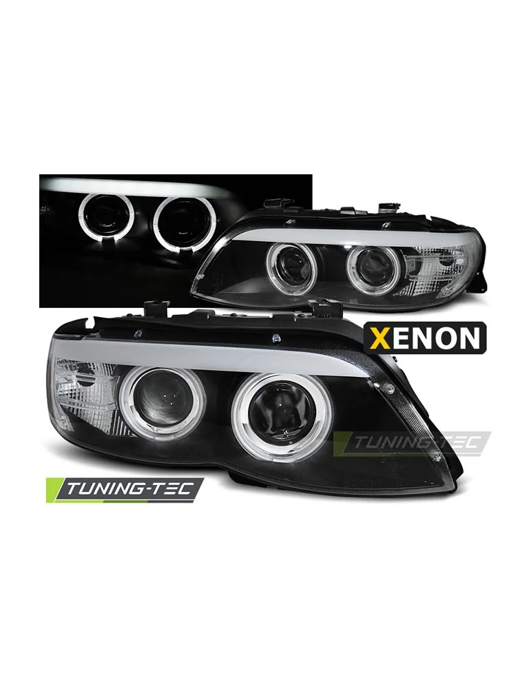 Phares au xénon noirs pour BMW X5 E53 11.03-06