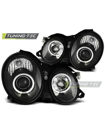 Phares noirs pour MERCEDES W208 CLK 03.97-04.02