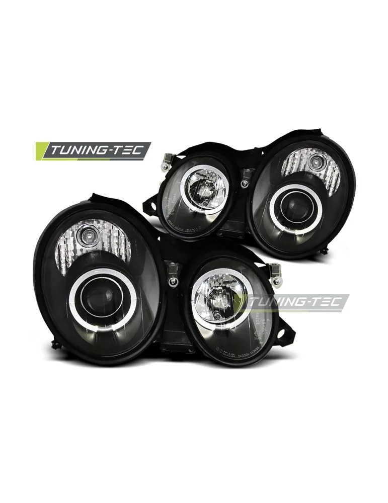 Phares noirs pour MERCEDES W208 CLK 03.97-04.02