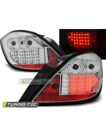 Feux arrière à LED chromés pour OPEL ASTRA H 03.04-09 5 portes