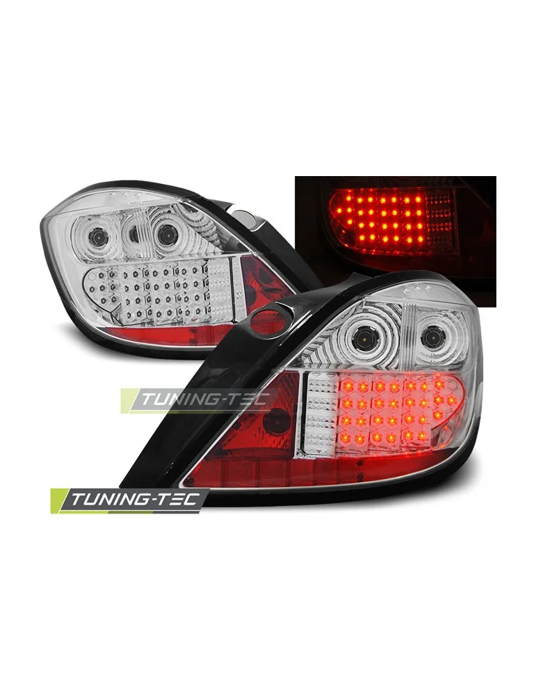 Feux arrière à LED chromés pour OPEL ASTRA H 03.04-09 5 portes