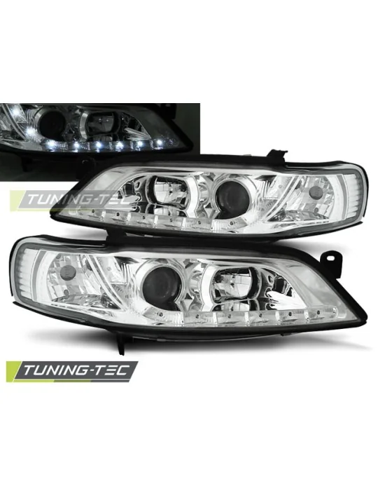 Phares à LED chromés pour Opel Vectra B (1996 - 1998)