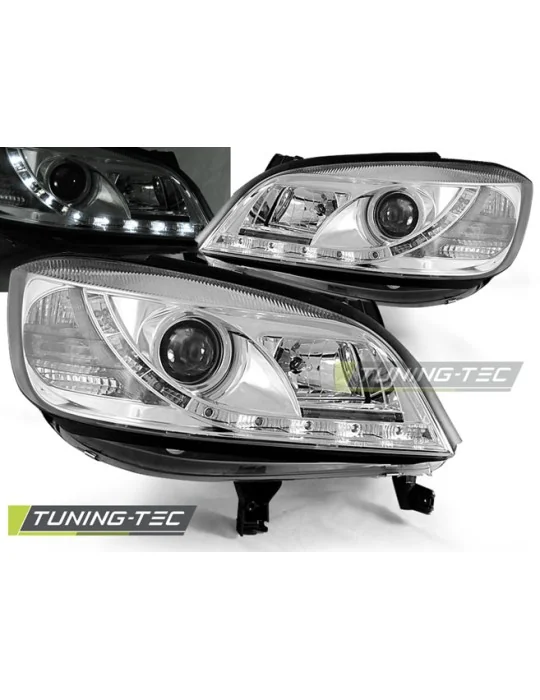 Phares à LED chromés pour Opel Zafira (1999 - 2005)