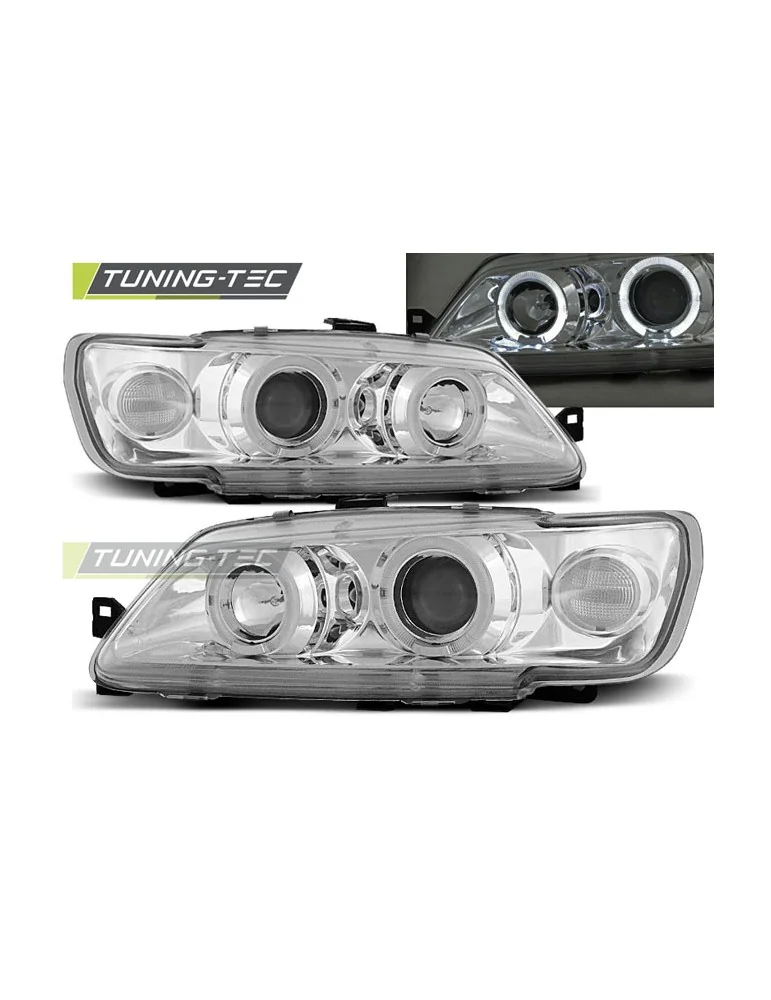 Phares chromés pour PEUGEOT 306 02.93-04.97