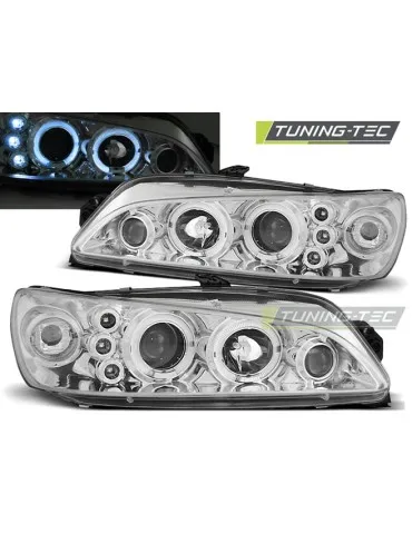 Phares chromés pour PEUGEOT 306 05.97-03.01