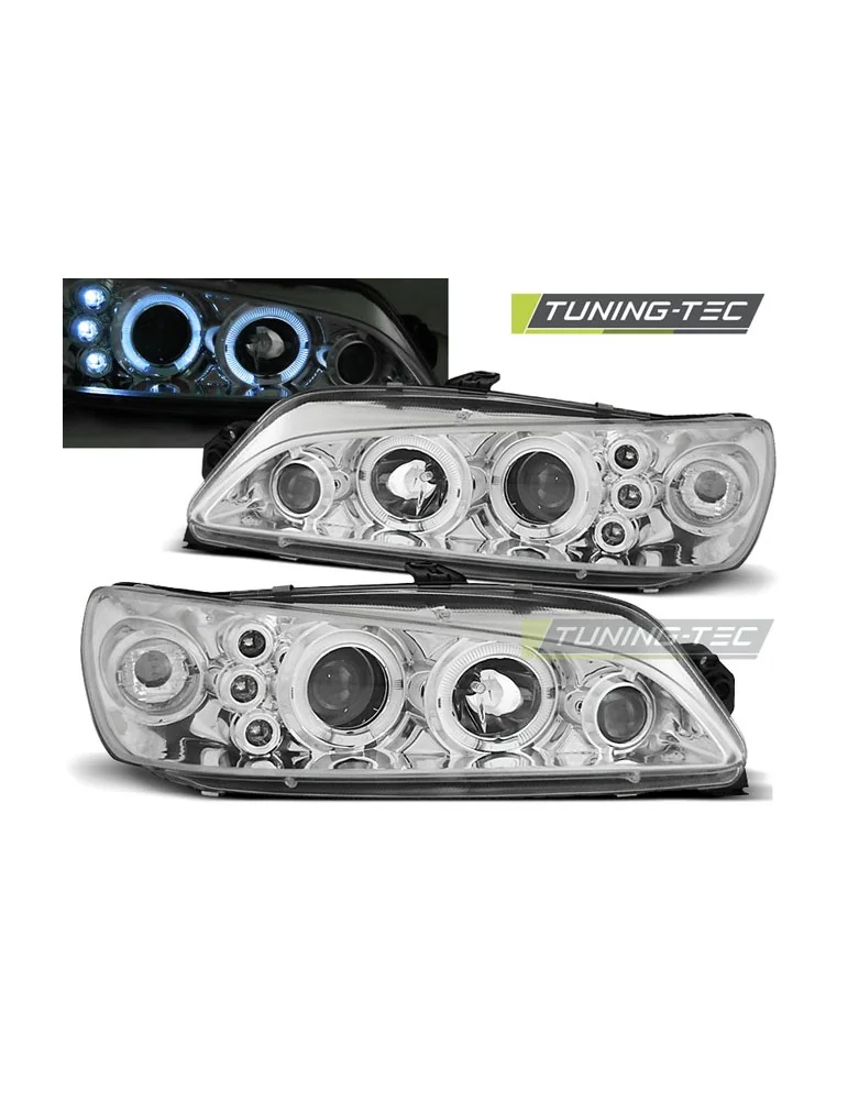 Phares chromés pour PEUGEOT 306 05.97-03.01