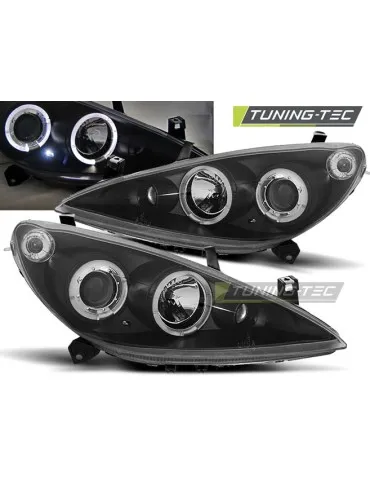 Phares noirs pour PEUGEOT 307 04.01-06.05
