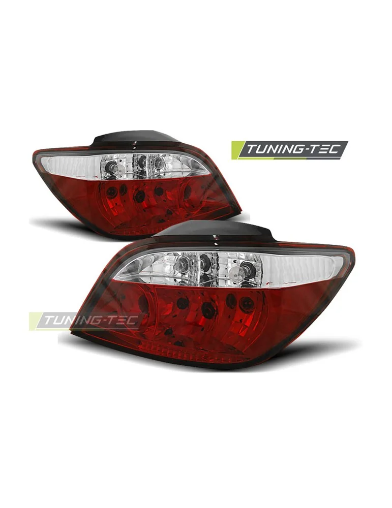 Feux arrière rouges blancs pour PEUGEOT 307 04.01-07