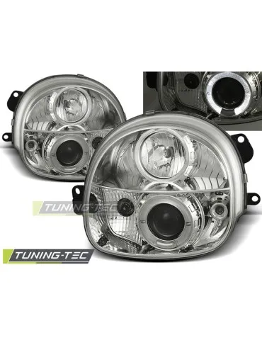 Phares chromés pour RENAULT TWINGO 03.93-09.98