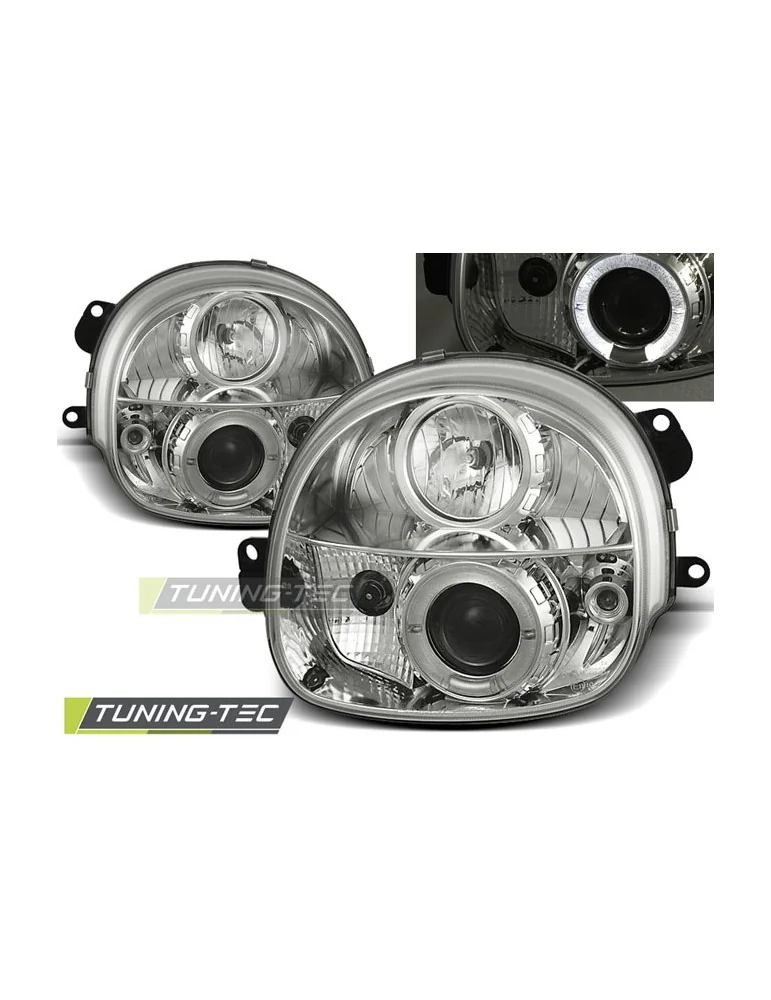 Phares chromés pour RENAULT TWINGO 03.93-09.98