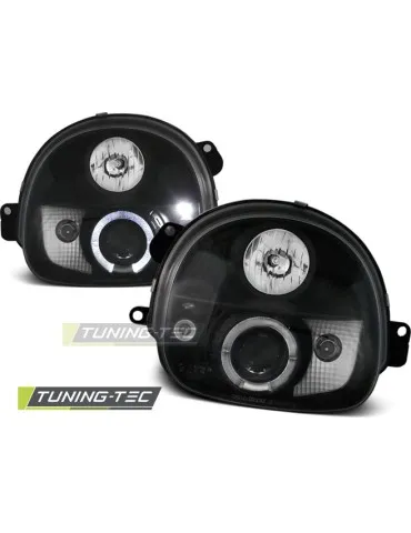 Phares noirs pour RENAULT TWINGO 03.93-09.98