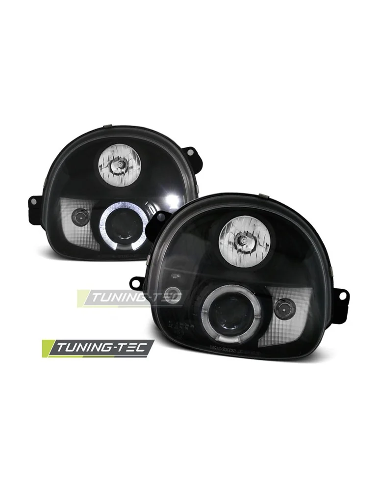 Phares noirs pour RENAULT TWINGO 03.93-09.98