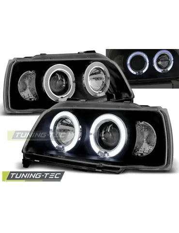 Phares noirs pour RENAULT CLIO 06.90-95