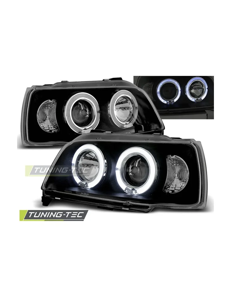 Phares noirs pour RENAULT CLIO 06.90-95