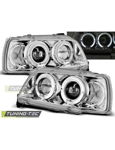 Phares chromés pour RENAULT CLIO 06.90-95