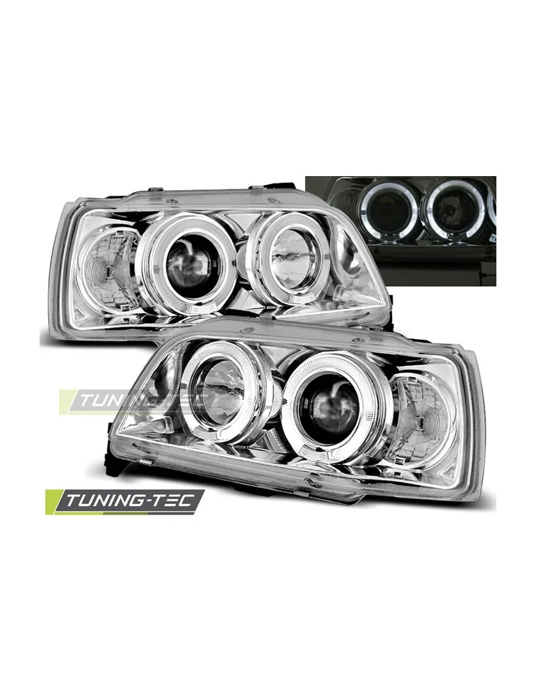 Phares chromés pour RENAULT CLIO 06.90-95