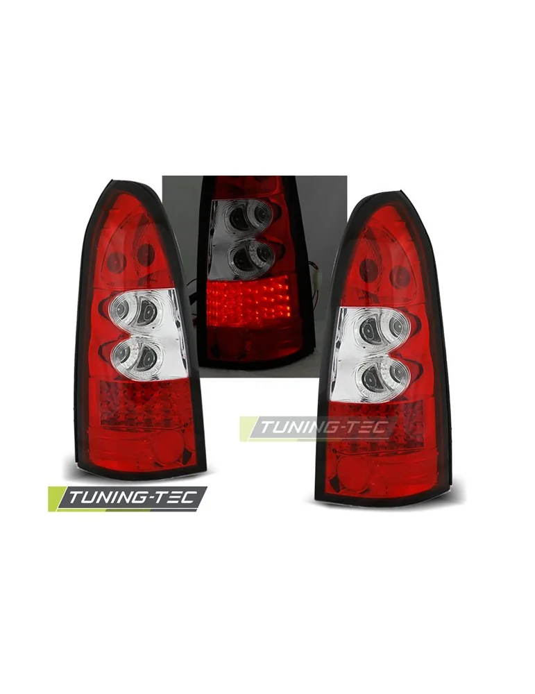 Feux arrière à LED rouges blancs pour OPEL ASTRA G 09.97-02.04 Break