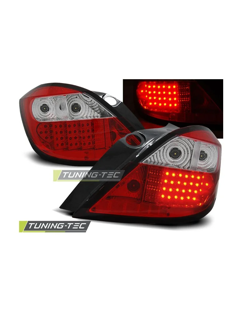 Feux arrière à LED rouges blancs pour OPEL ASTRA H 03.04-09