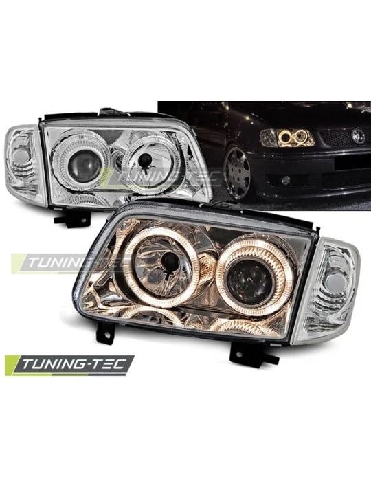 Phares chromés pour VW Polo 6N2 (1999 - 2001)
