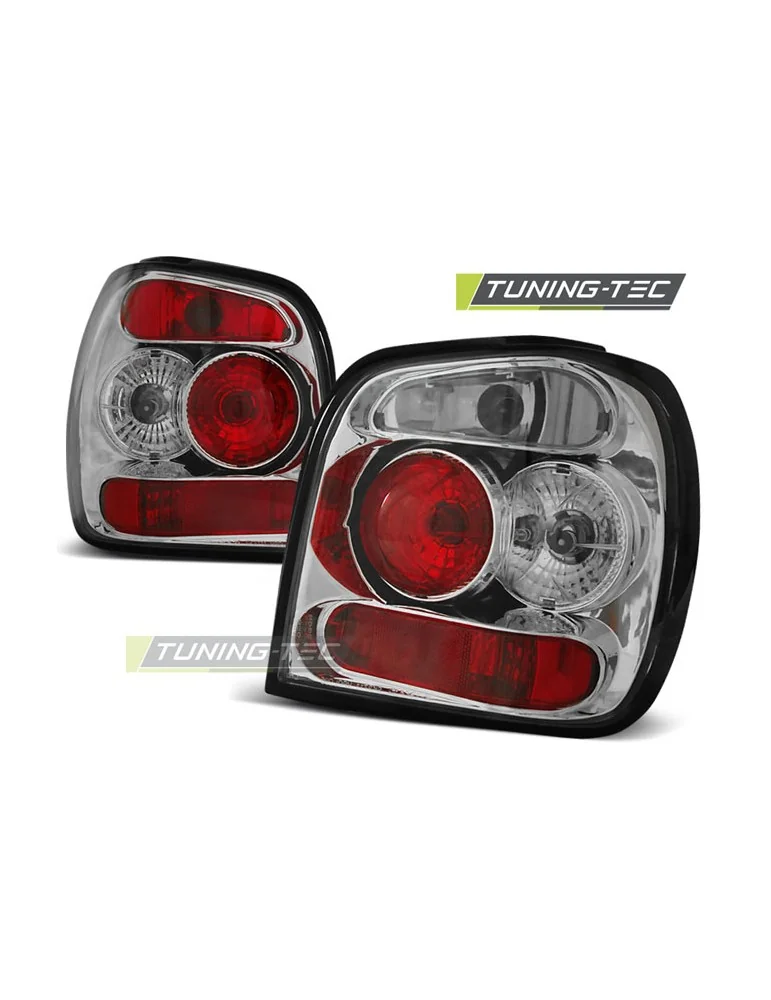 Feux arrière chromés pour VW POLO 6N2 10.99-10.01