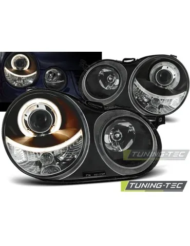 Phares noirs pour VW POLO 9N 11.01-04.05